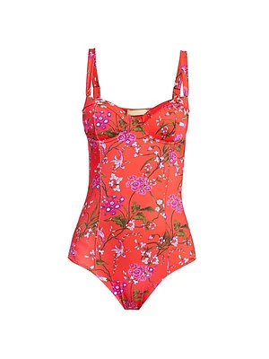 Floral One-Piece Swimsuit