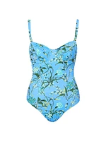 Floral Underwire One-Piece Swimsuit