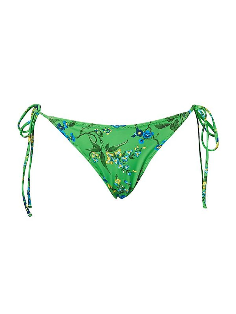 Floral String Bikini Bottom