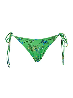 Floral String Bikini Bottom