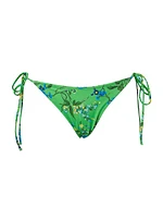 Floral String Bikini Bottom