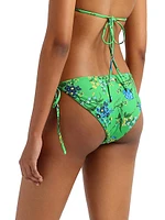 Floral String Bikini Bottom