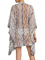 Zigzag Knit Caftan Cover-Up Dress