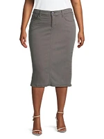 Denim Pencil Skirt