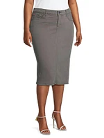 Denim Pencil Skirt