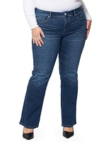 Baylee Mid-Rise Boot-Cut Jeans