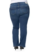 Baylee Mid-Rise Boot-Cut Jeans