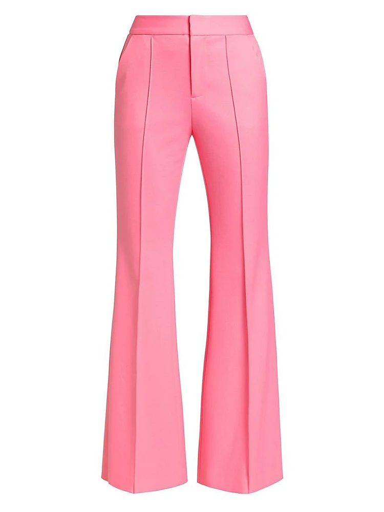 Danette Cotton Sateen Flared Pants