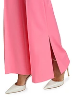 Danette Cotton Sateen Flared Pants