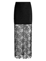 Iyanna Stretch-Lace Midi-Skirt