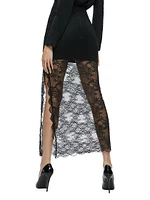 Iyanna Stretch-Lace Midi-Skirt