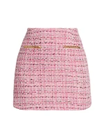 Blanche Metallic Tweed Miniskirt