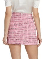 Blanche Metallic Tweed Miniskirt