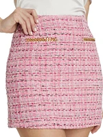 Blanche Metallic Tweed Miniskirt