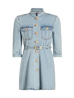 Mackenzie Belted Denim Minidress