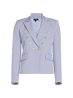 Amelia Crepe Double-Breasted Blazer