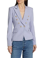 Amelia Crepe Double-Breasted Blazer