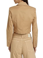 Karl Gabardine Cropped Blazer