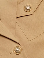 Karl Gabardine Cropped Blazer