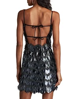 Sequined Fringe Minidress