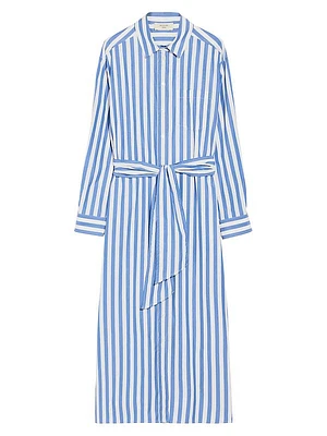 Falasco Striped Cotton Shirtdress