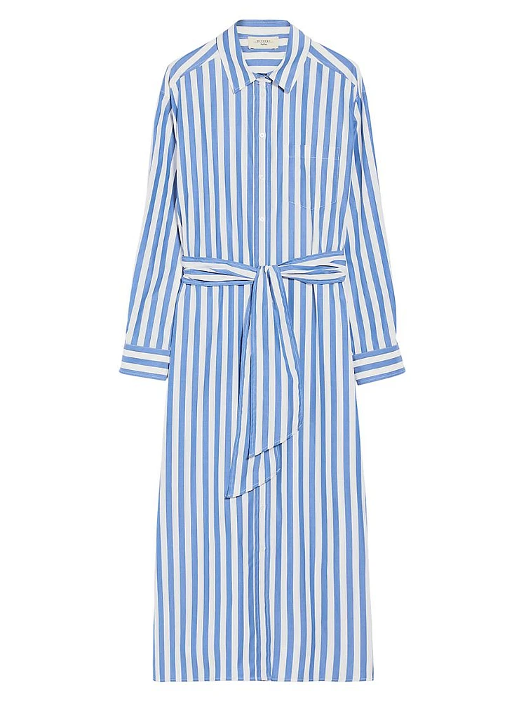 Falasco Striped Cotton Shirtdress