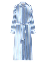 Falasco Striped Cotton Shirtdress