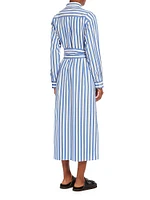 Falasco Striped Cotton Shirtdress