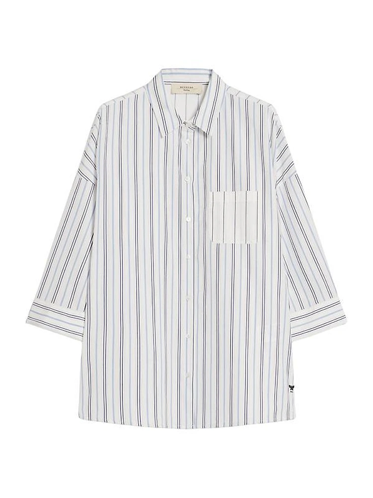 Venus Stripe Cotton Shirt