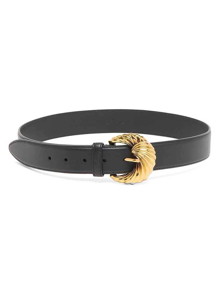 Paisley Lavorato Leather Belt