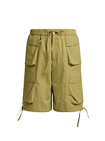 Cotton-Blend Cargo Shorts