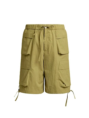 Cotton-Blend Cargo Shorts