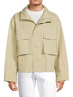 Cotton-Blend Cargo Jacket