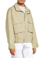 Cotton-Blend Cargo Jacket