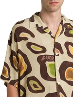 Graphic Oversized Camp Shirt