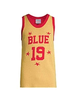 Knit Jacquard Basketball Tank Top