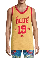 Knit Jacquard Basketball Tank Top