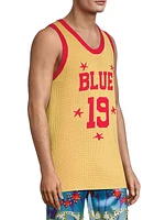 Knit Jacquard Basketball Tank Top