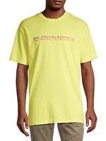 Trippy Leaves Cotton T-Shirt