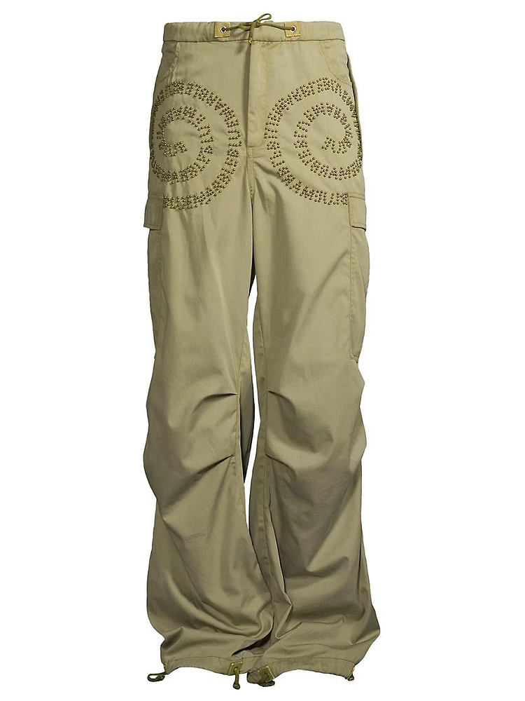 Studded Cargo Pants