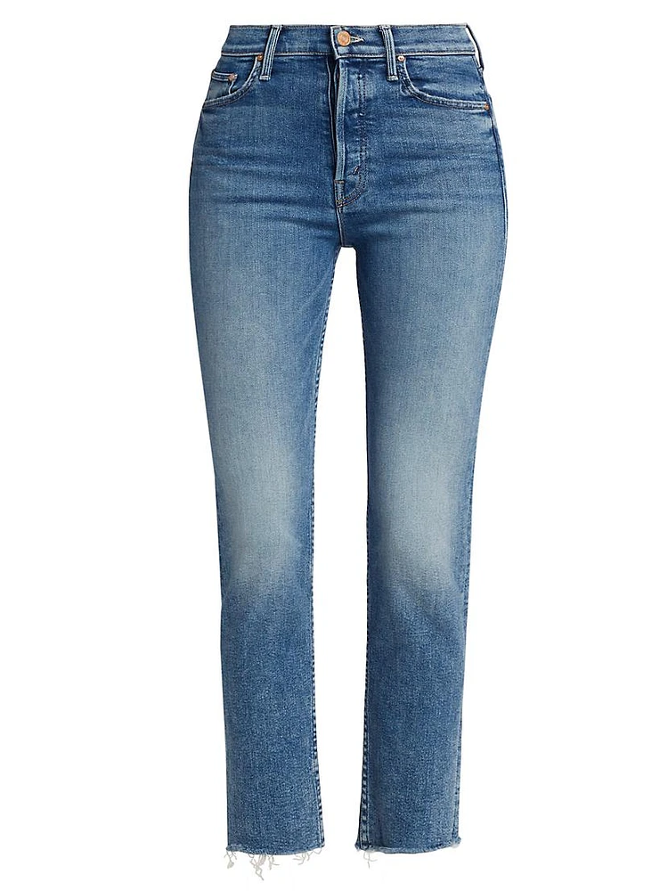 Tomcat Frayed Ankle-Crop Jeans