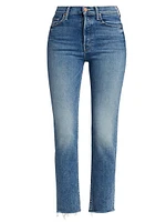 Tomcat Frayed Ankle-Crop Jeans