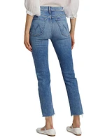 Tomcat Frayed Ankle-Crop Jeans