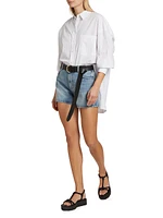 Chrissy High-Low Cotton Shirt