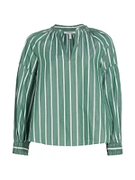 Malorie Striped Cotton Top