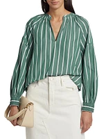 Malorie Striped Cotton Top