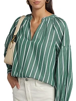 Malorie Striped Cotton Top