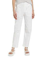 Leyton Cotton Straight-Leg Pants