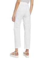 Leyton Cotton Straight-Leg Pants