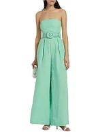 Strapless Wide-Leg Jumpsuit